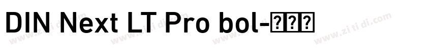 DIN Next LT Pro bol字体转换